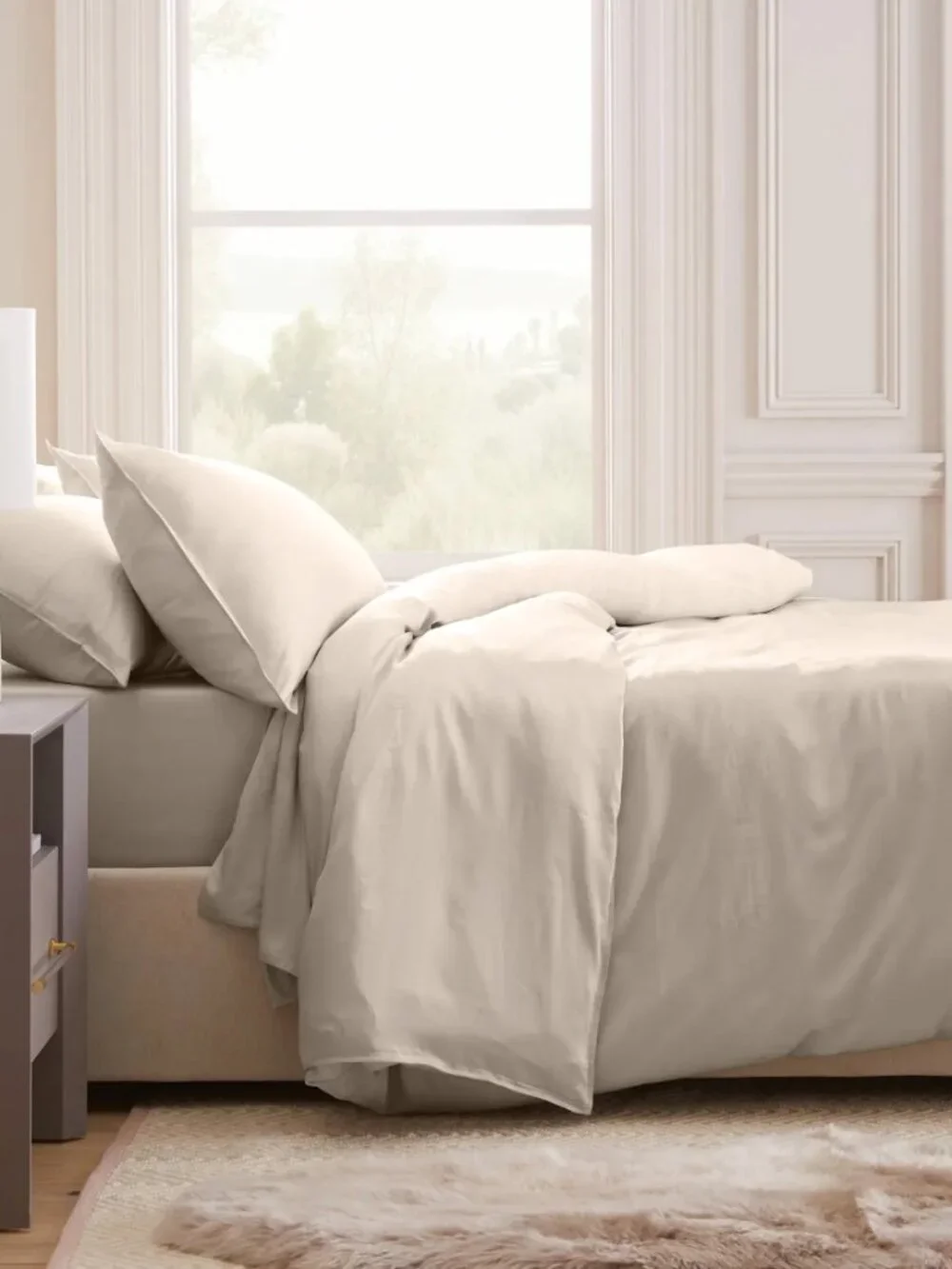 Quince Bamboo Duvet Cover KING/Cal King- Sand